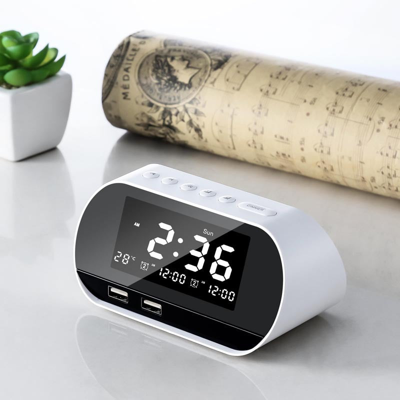 Dual USB Charging Alarm Clock